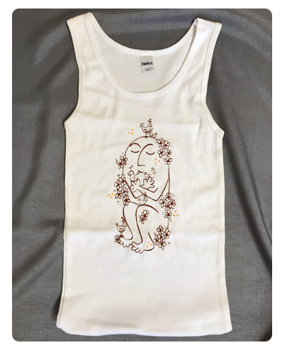 ely orange beads tank