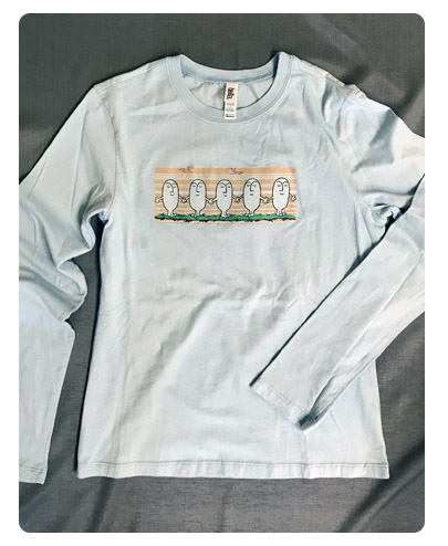 family tree long sleeve blue