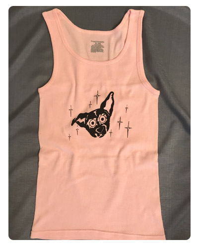 pink black tank