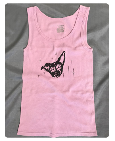 lavendar black tank