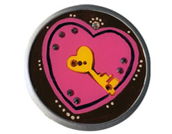 belt buckle key heart