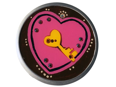 Belt Buckle Hand Painted