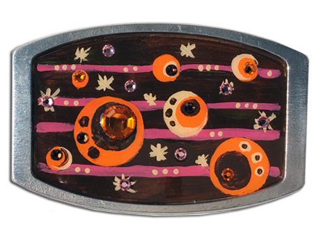 Belt Buckle Hand Painted