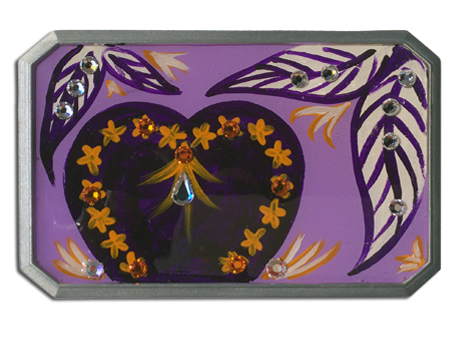 Belt Buckle Hand Painted