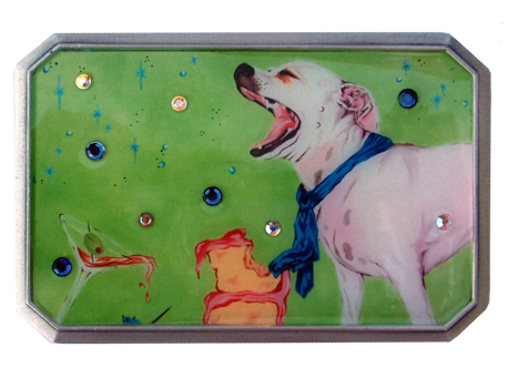Hand Painted Belt Buckle